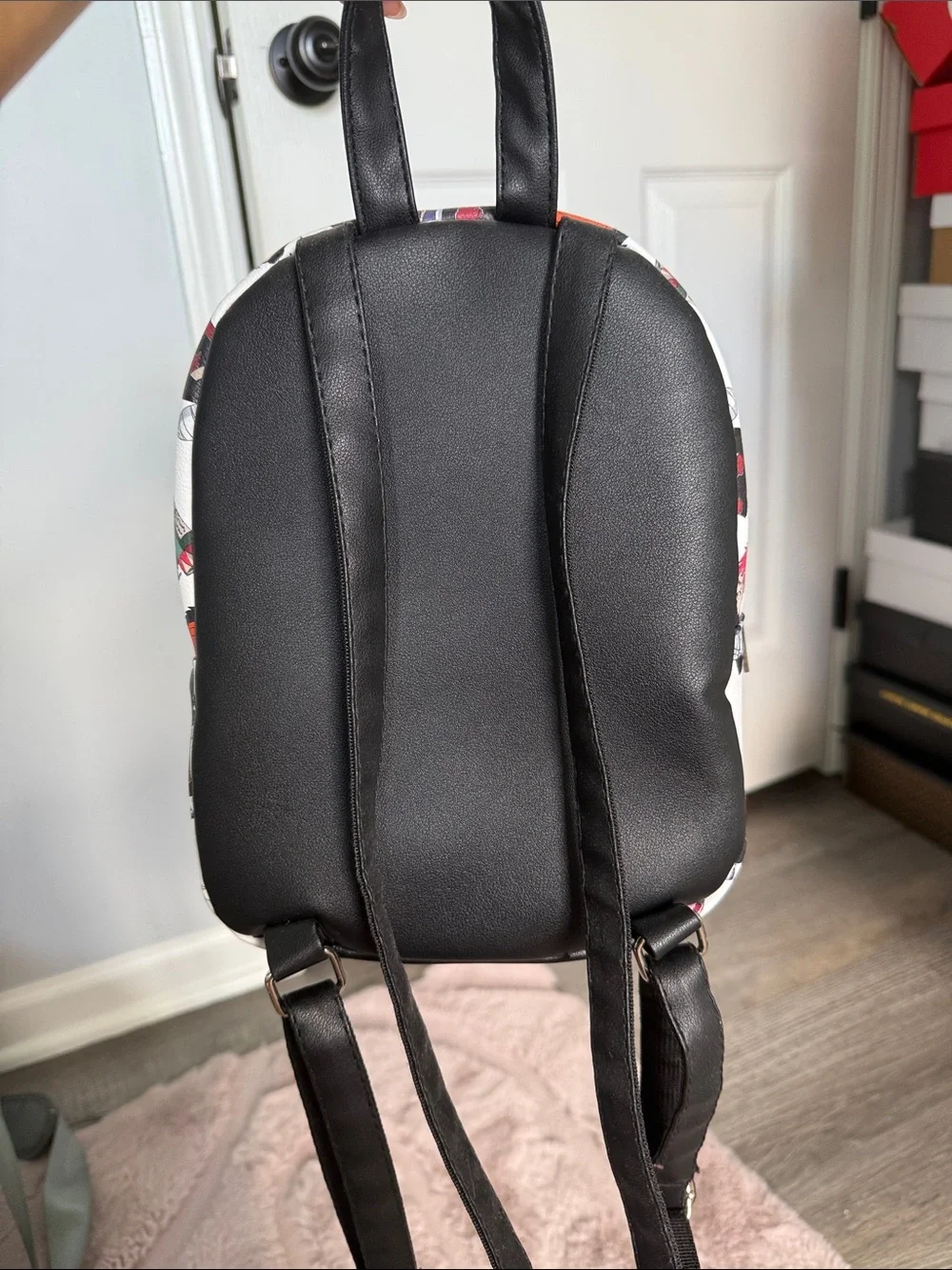 Kids White Character Mini Backpack